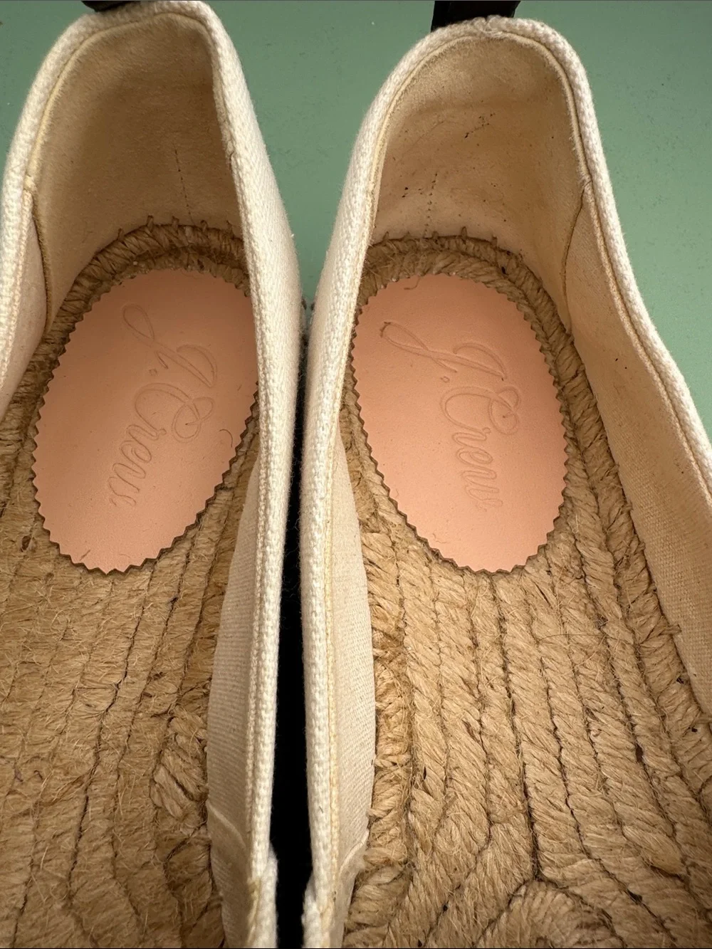 J.Crew Women’s Two-Tone Espadrille Flats in White and Black